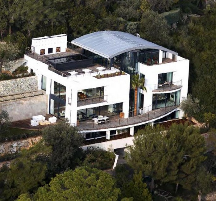 別墅設計的全景塞浦路斯海岸別墅